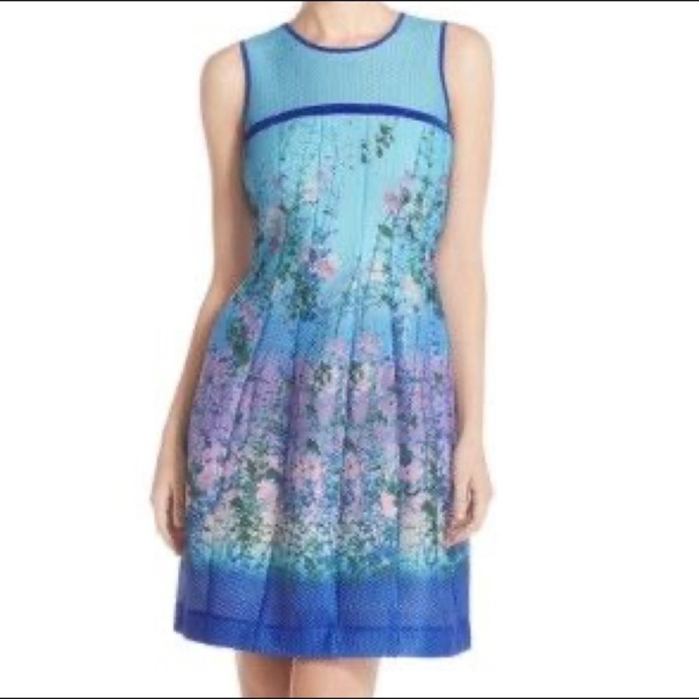 Gabby Skye Women's Vine Printed Fit & Flare Dress